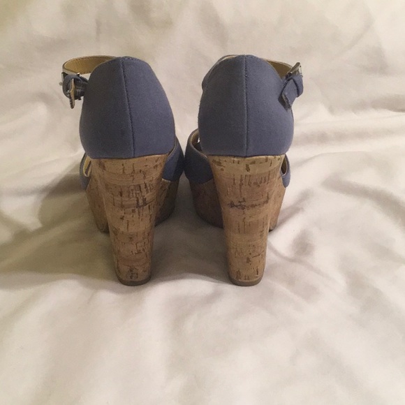 Cork platform lilac sandals - Picture 5 of 6